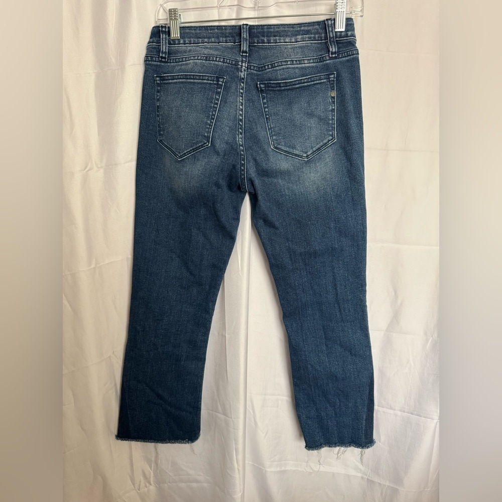 Miss Me Blue Crop Slim Boot Jeans Size 27 - Picture 3 of 4